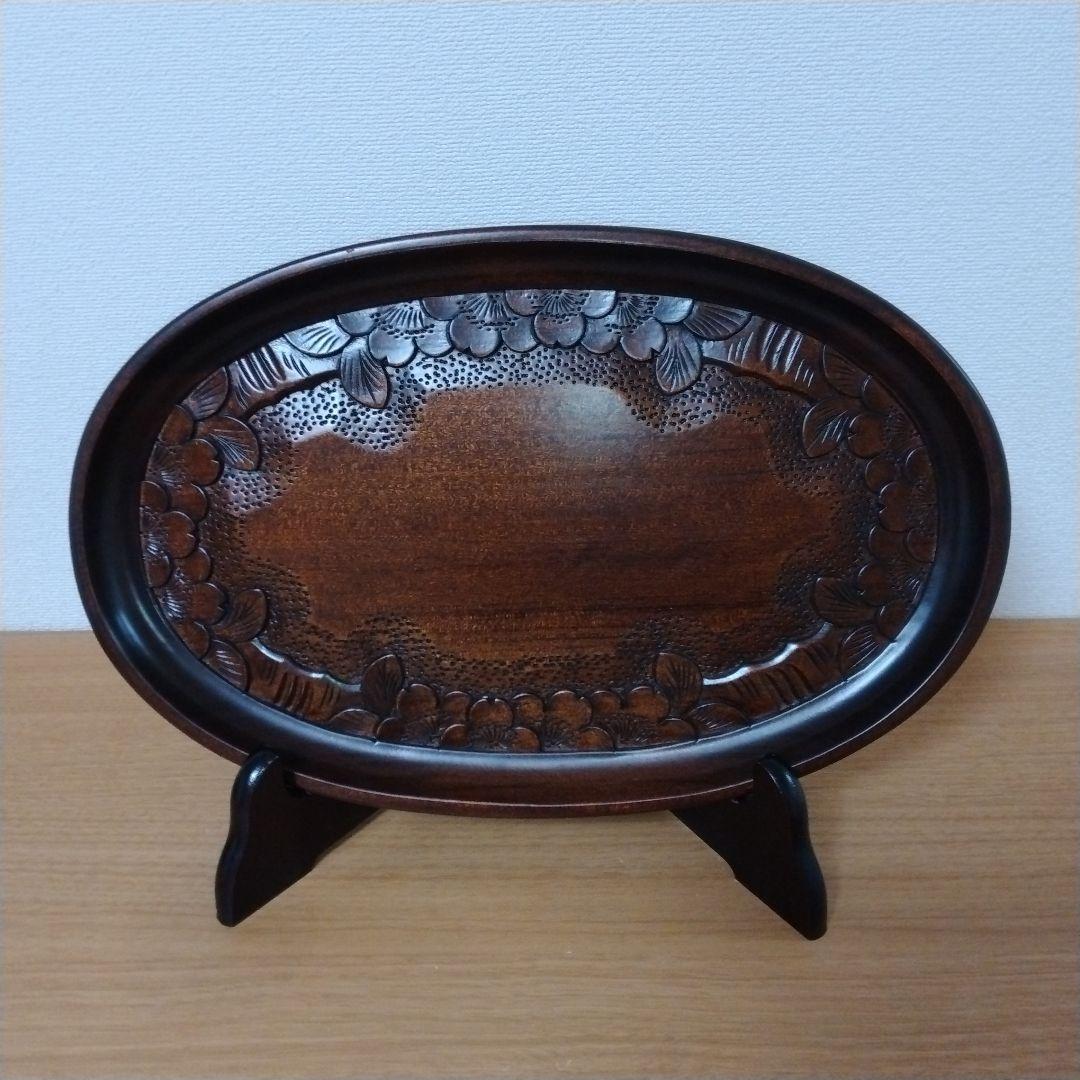 軽井沢彫り　盆　トレー トレー / tray | 軽井沢彫 一彫堂