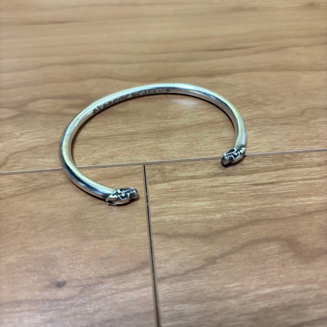 CHROME HEARTS スキニー ダブル ドッグ バングル ブレスレット