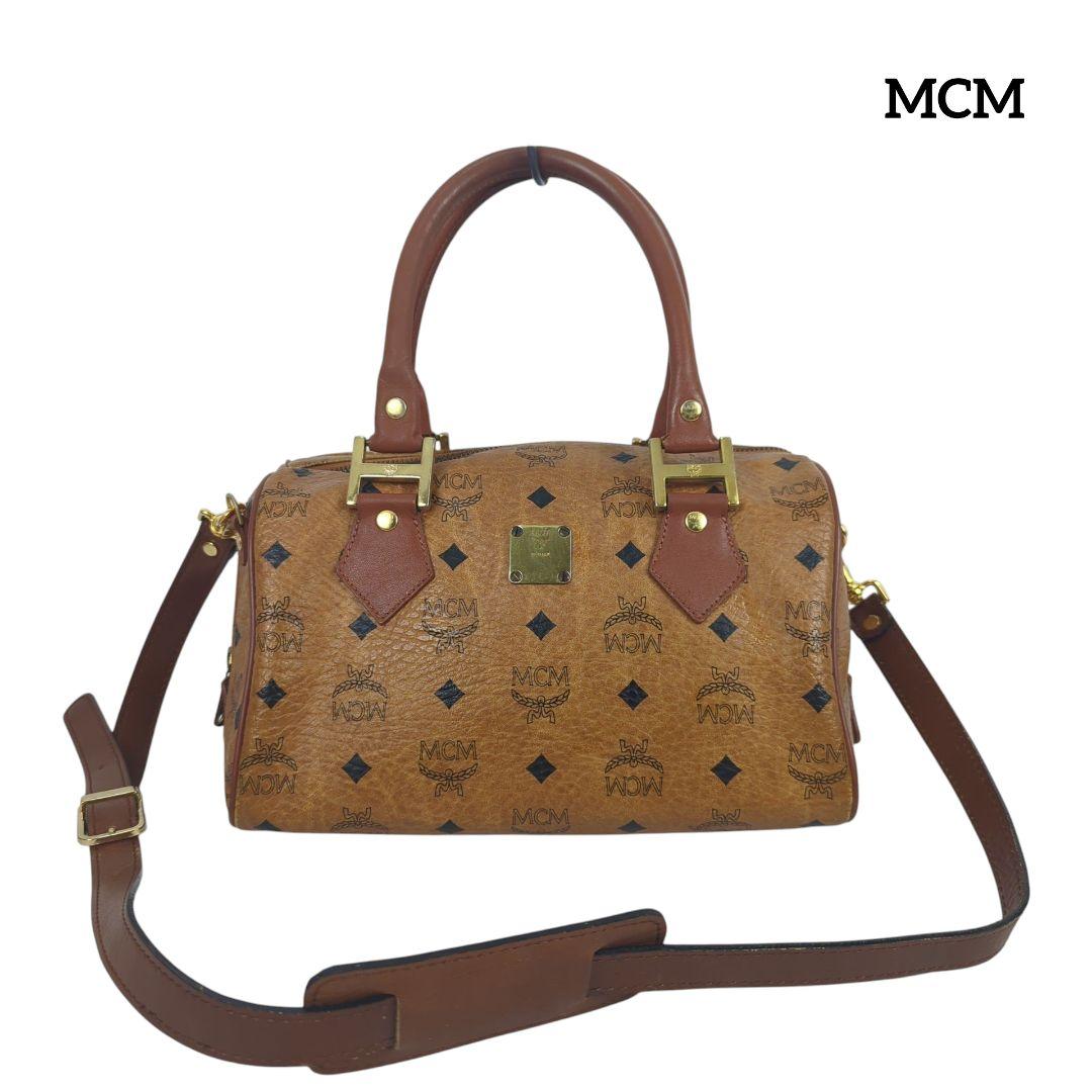 MCM エムシーエム ショルダー ミニボストンバッグ ヴィセトス