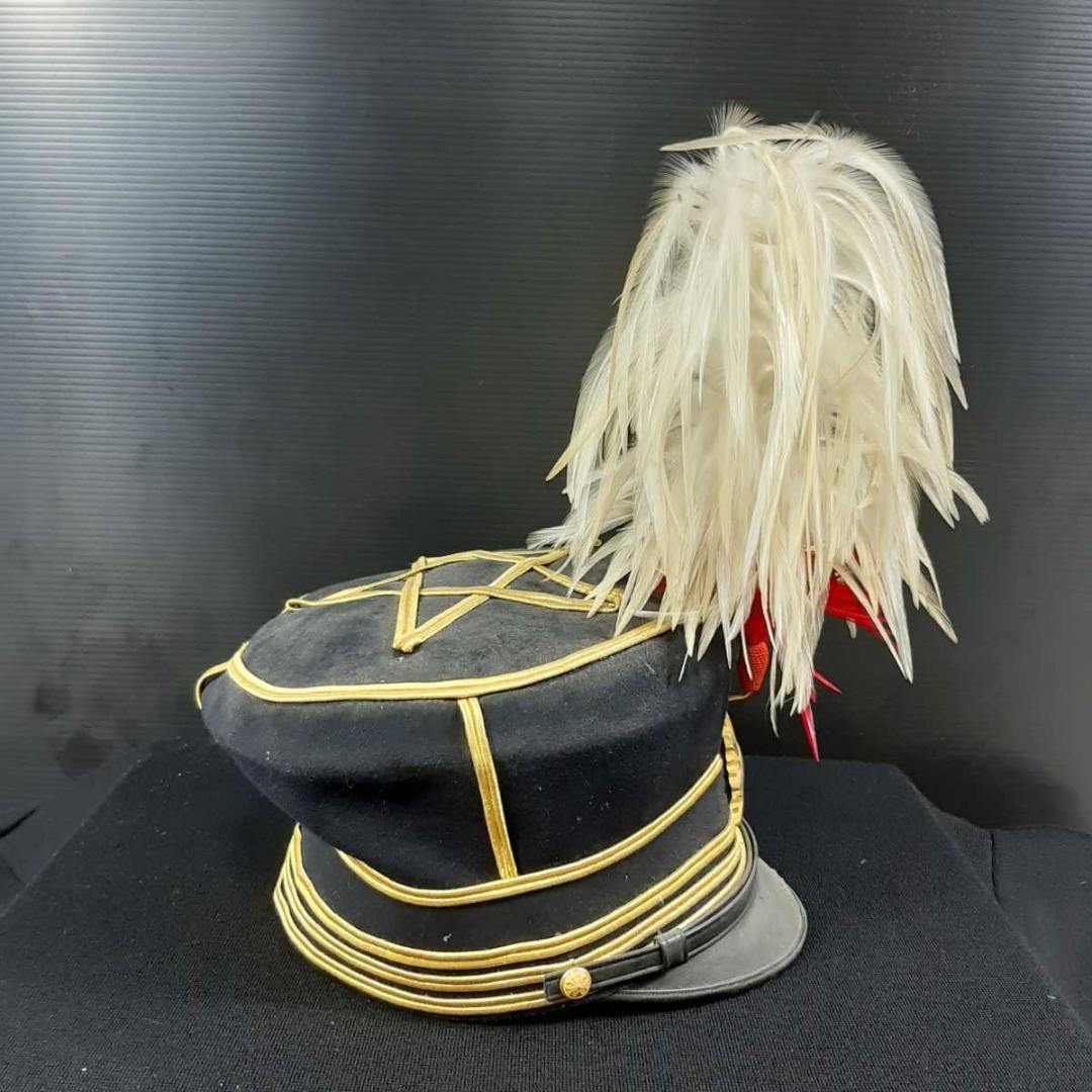 旧日本軍 陸軍 大尉？ 大礼服 制服 軍服 正帽 制帽 軍帽 五芒星 羽付き