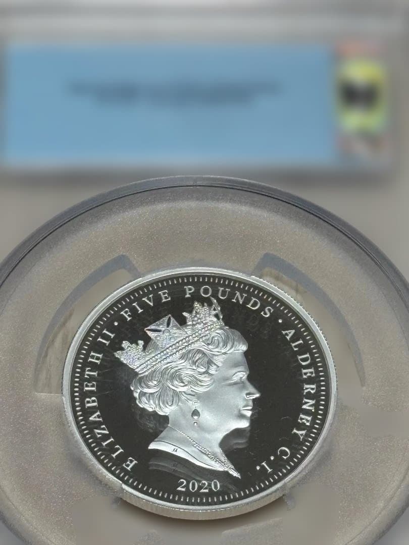 最高鑑定】オルダニー島発行 2020年 5ポンド銀貨 スリーグレーセス