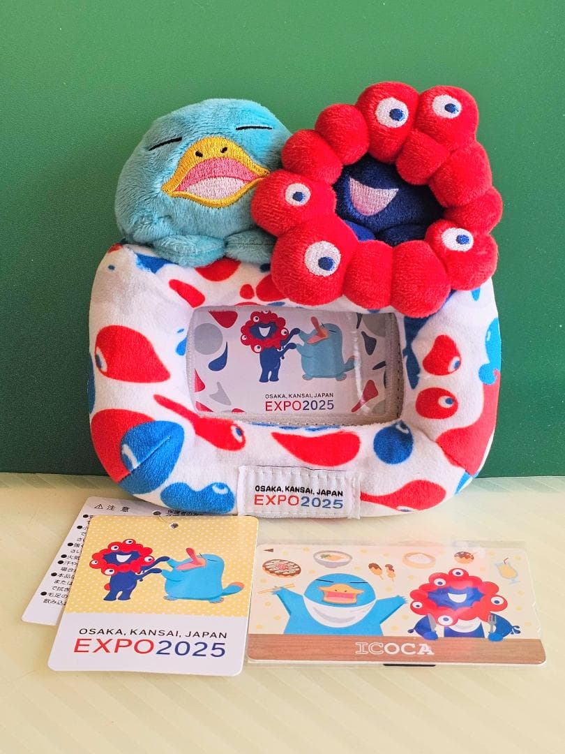 万博会場限定 ミャクミャク×イコちゃん　ICOCA　カードスタンドセット 数量限定品】大阪 関西万博 ICOCA カードスタンド イコちゃん