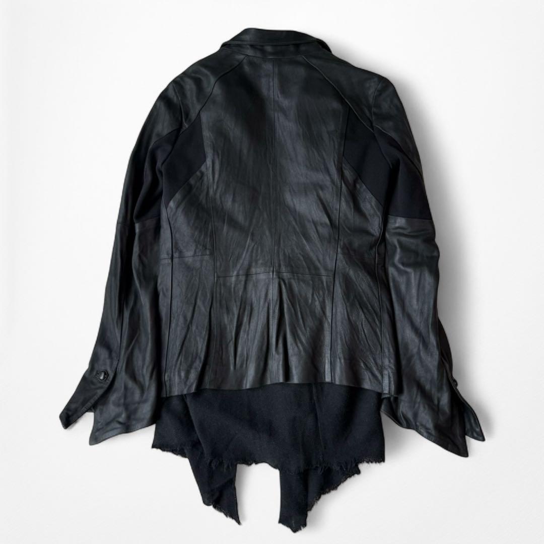 00s Archive Bajra ギミック ドレープ レザージャケット Y2K - メルカリ