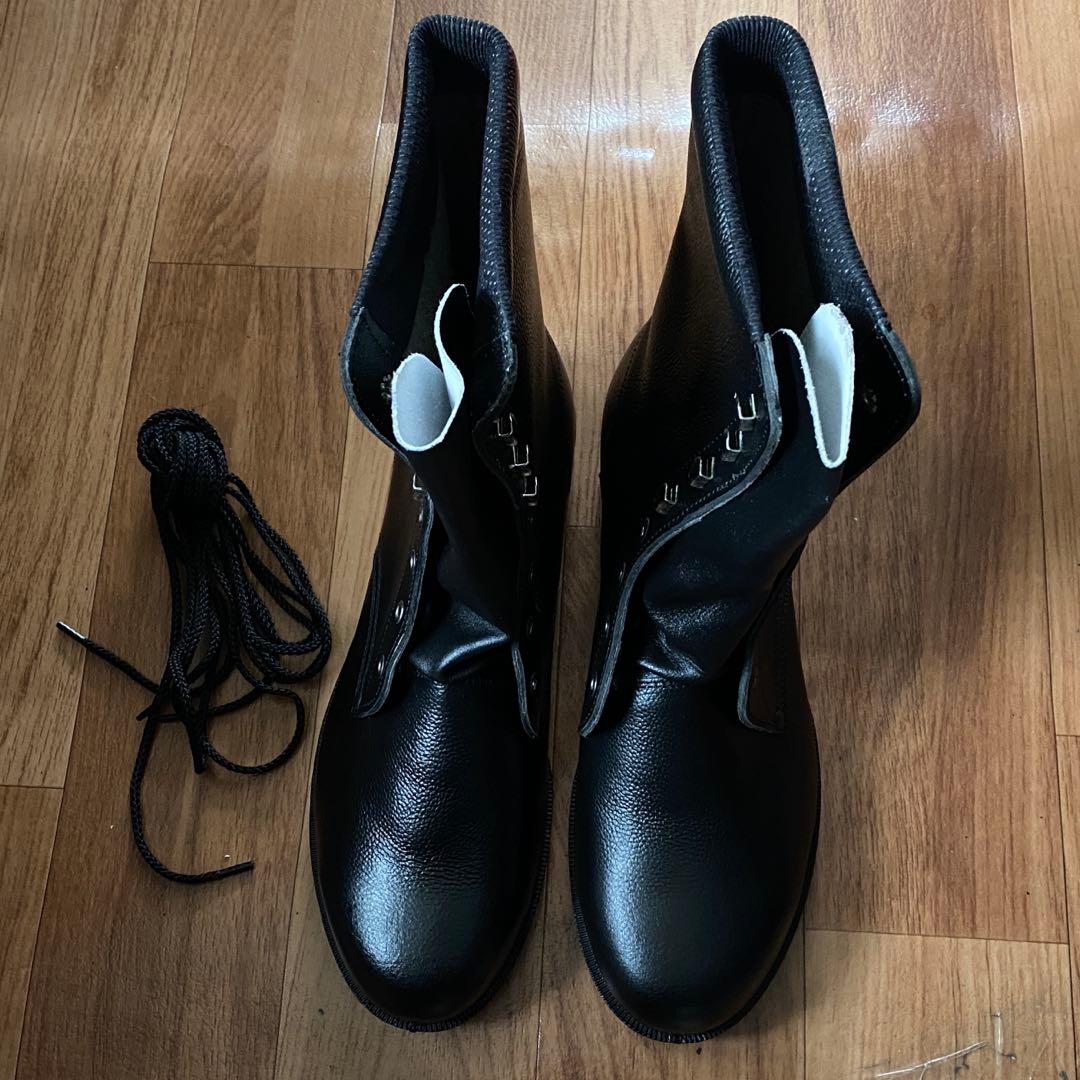 ミドリ安全 安全靴 ブーツ ミリタリー 消防 警備 28cm ブラック 革製