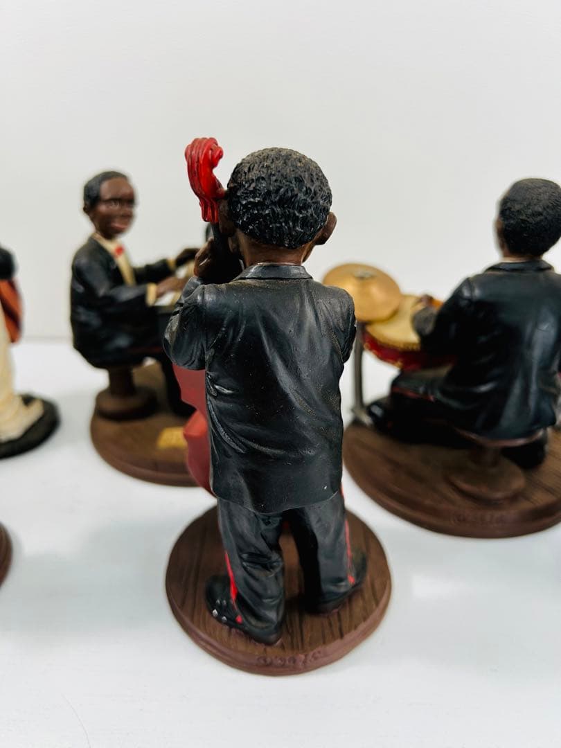 黒人 ジャズバンド 置物 8体 陶器 JAZZ|mercariメルカリ官方指定廠商