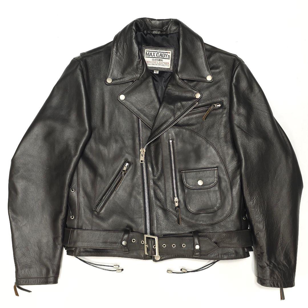 MAX CADYs レザー ダブルライダースジャケット 本革 ターミネーター2