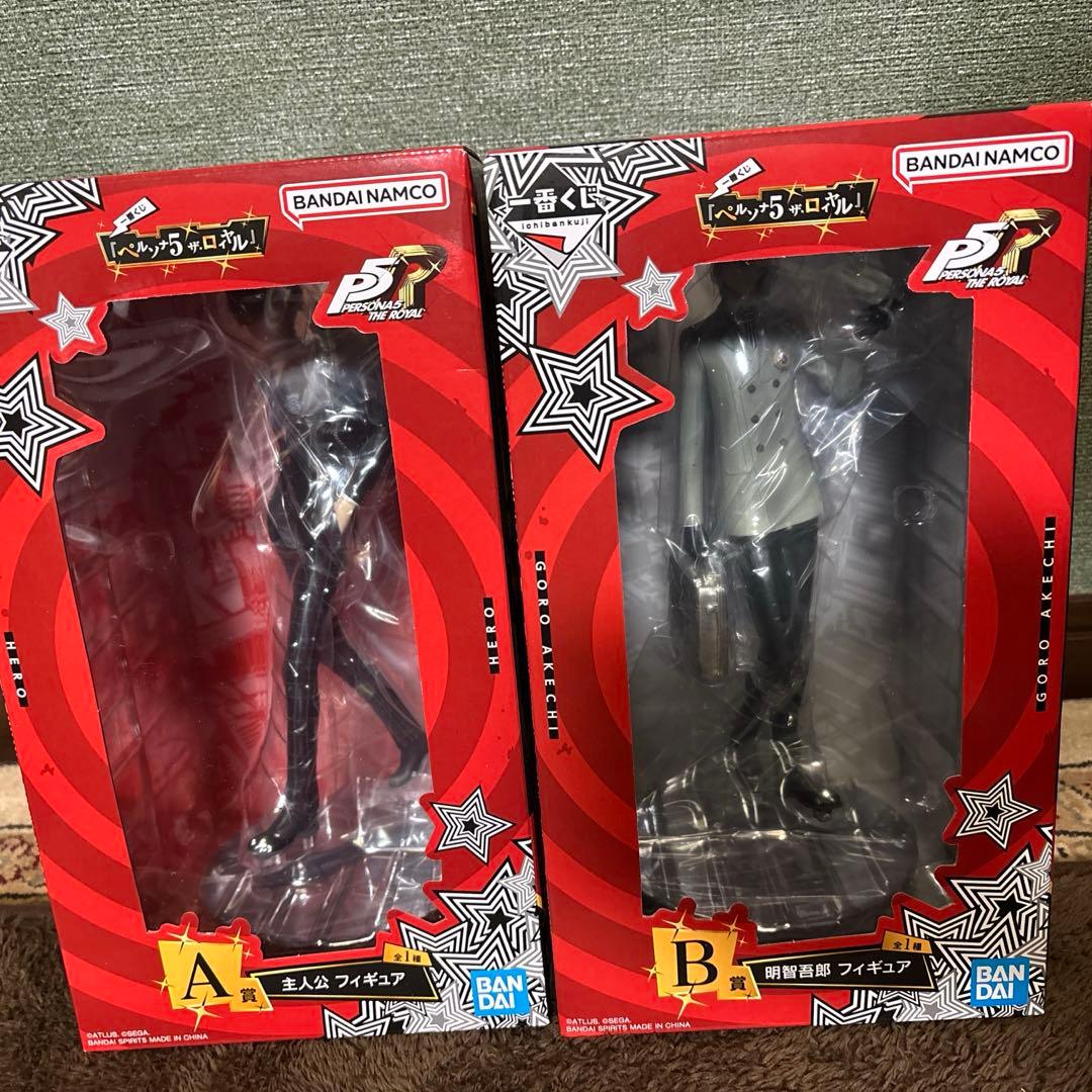 一番くじ ペルソナ５ A賞 主人公 B賞 明智吾郎 H賞　クリアファイルセット