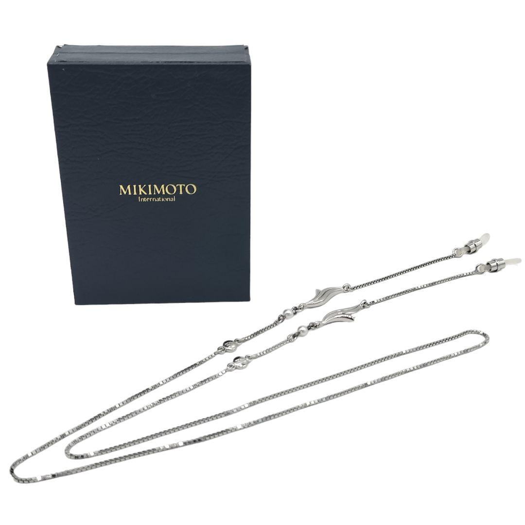 美品 MIKIMOTO ミキモト メガネチェーン パールチェーン - メルカリ