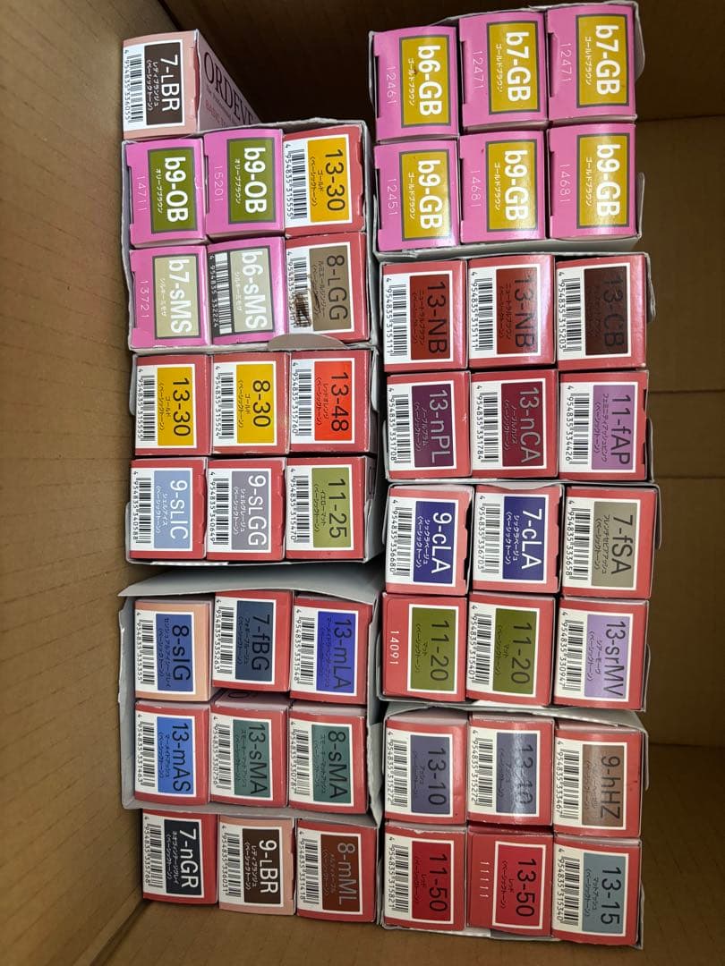 多色 カラーリング剤 46本 まとめ売り