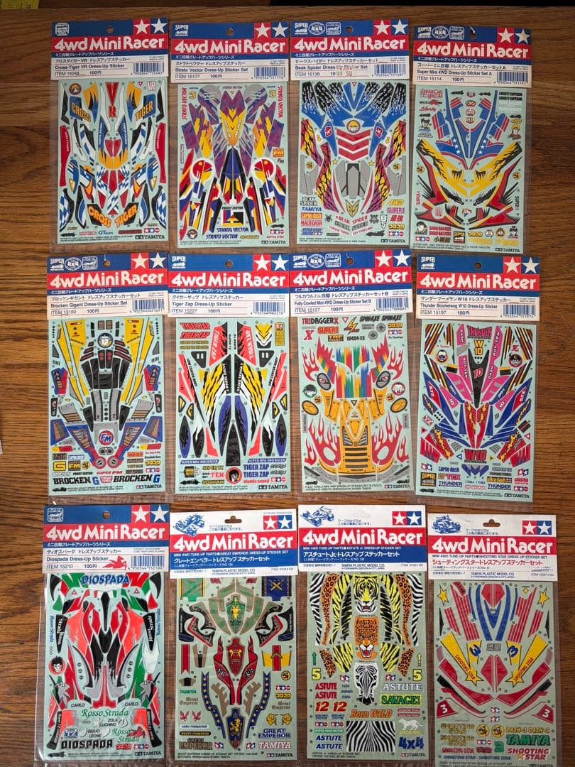 ミニ四駆 ドレスアップステッカー 38枚