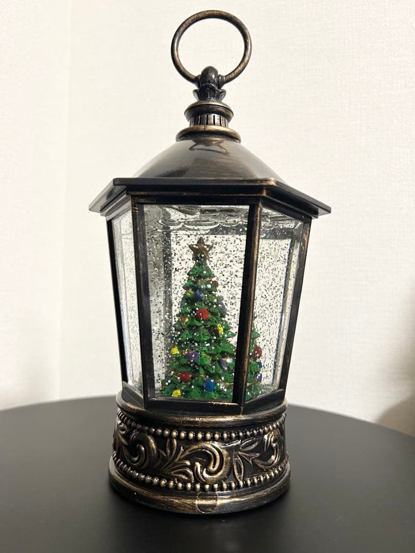 【箱付】ハルモニア ヘキサゴン ランタン ツリー スノードーム クリスマス
