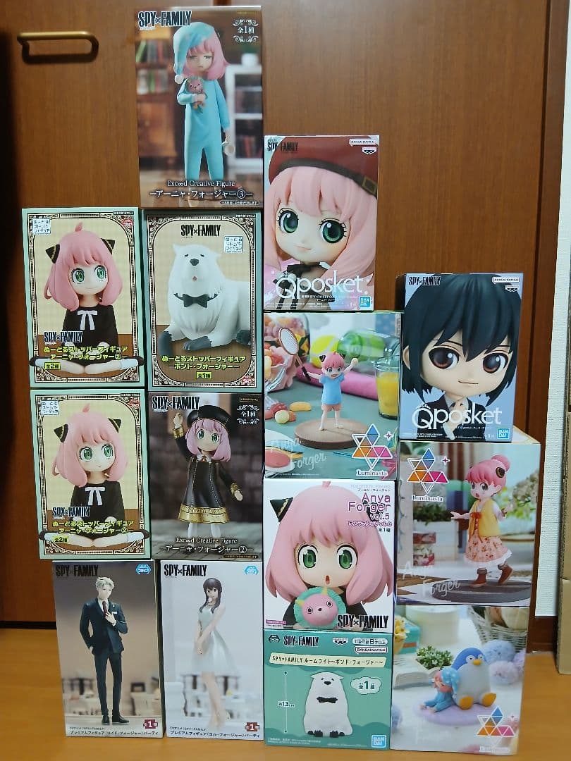 SPY×FAMILY　プライズフィギュア　１４個セット SPY×FAMILY～家族写真フィギュア～アーニャ・フォージャー＆ボンド