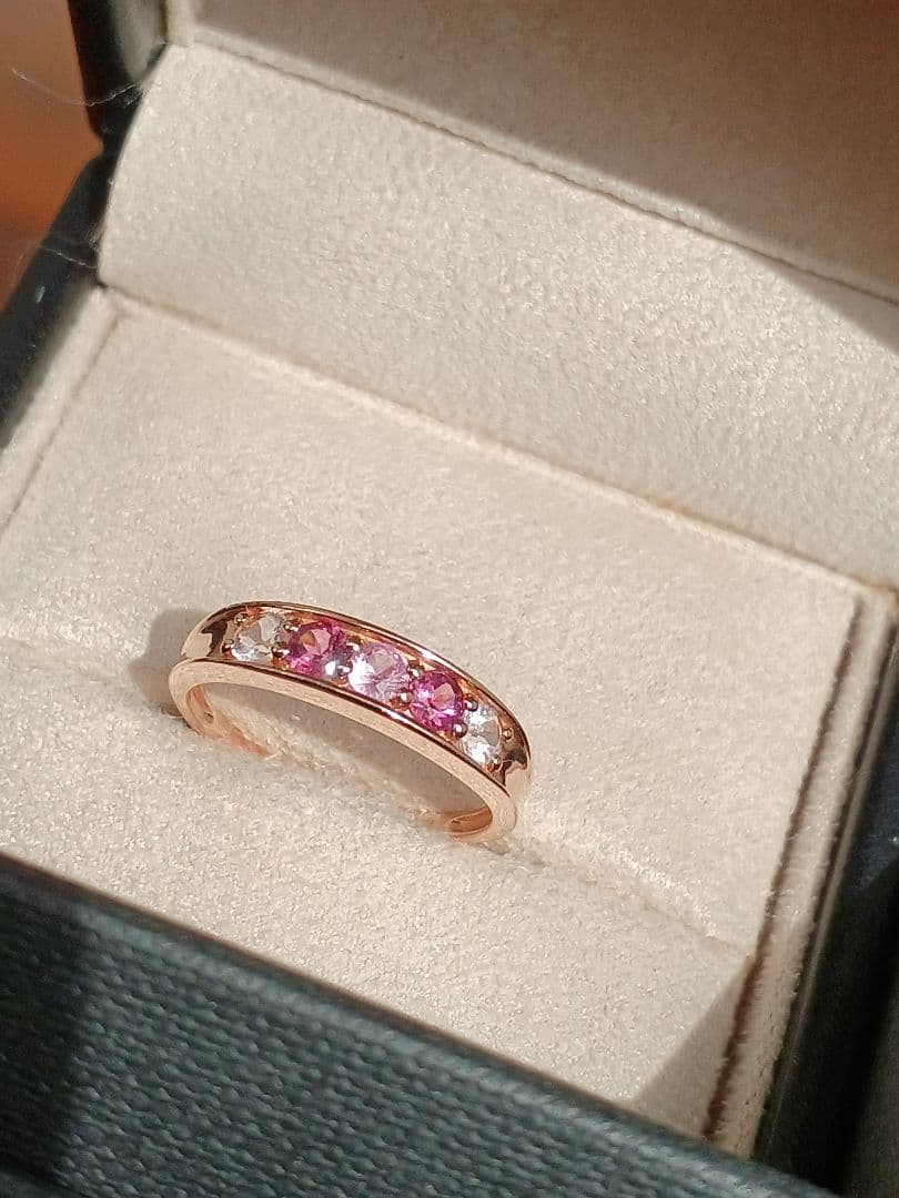 【Hako】ツツミ♡K10♡サファイア♡ガーネット♡モルガナイト♡証明書付