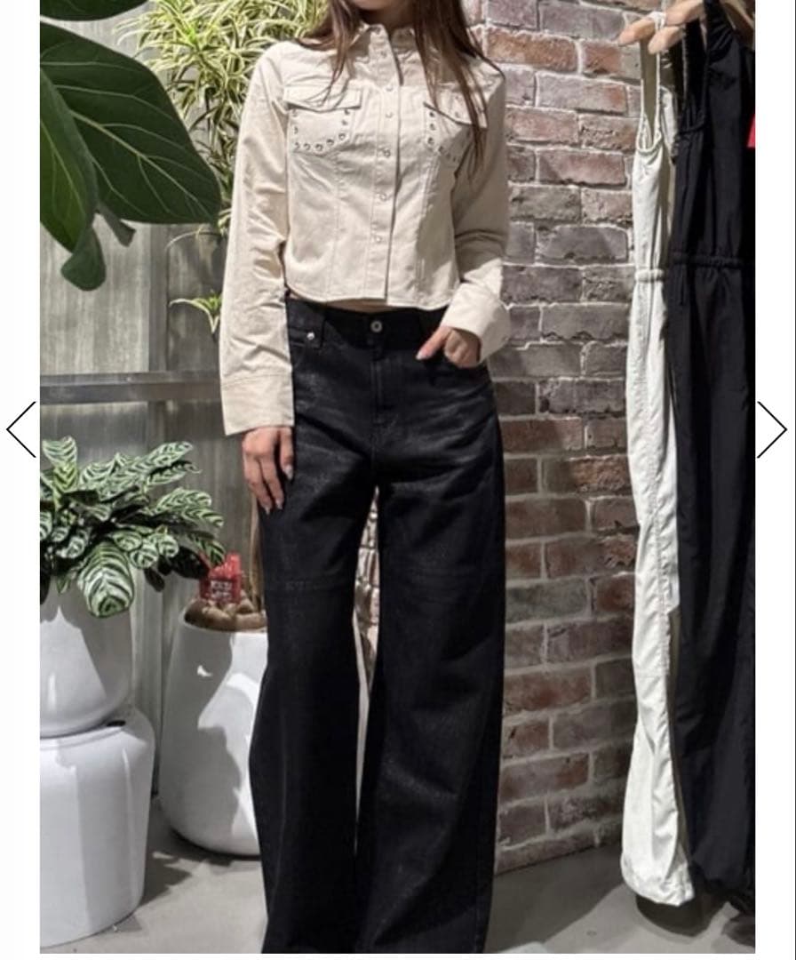 lagua gem GLOW FACE ストレートデニム 25インチ