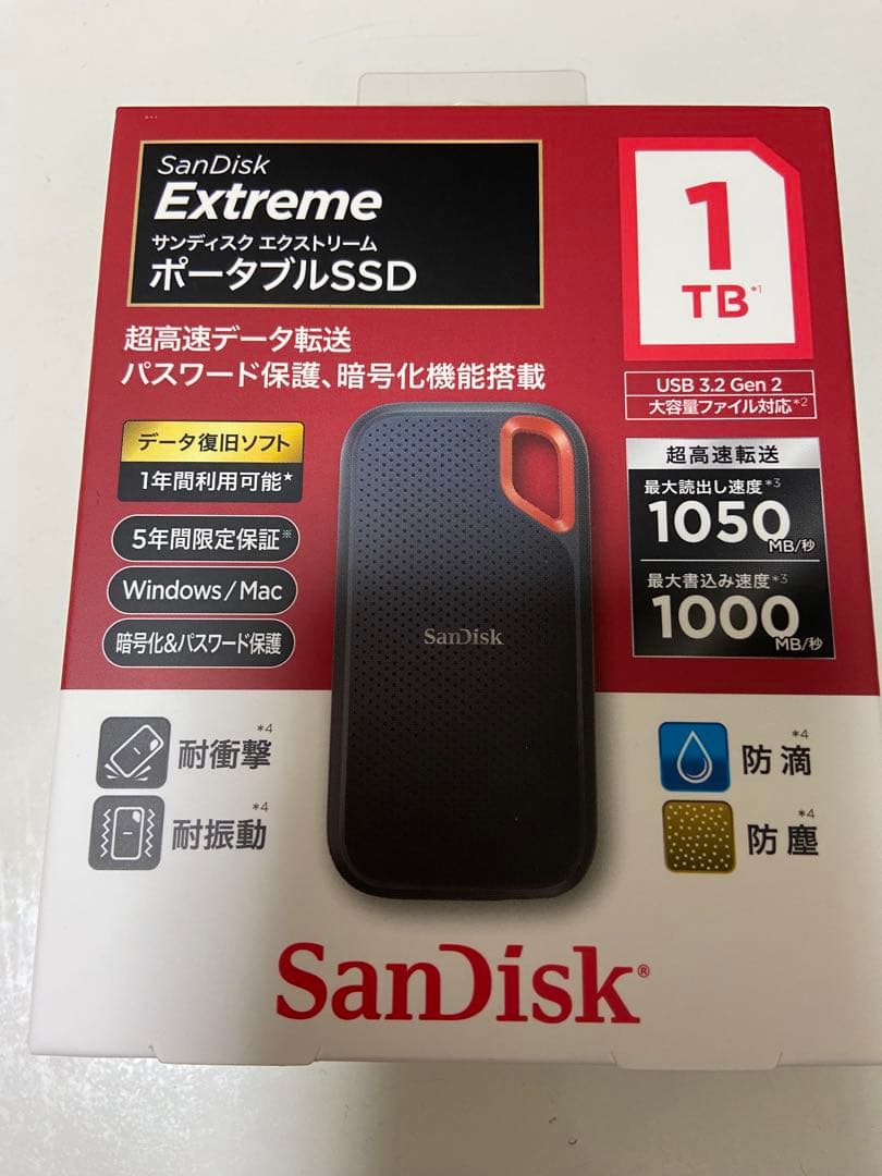 【新品】SanDisk Extreme ポータブルSSD 1TB