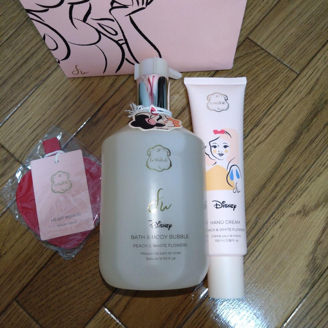Laline ディズニー バス&ボディバブル　ハンドクリーム ミラー　セット