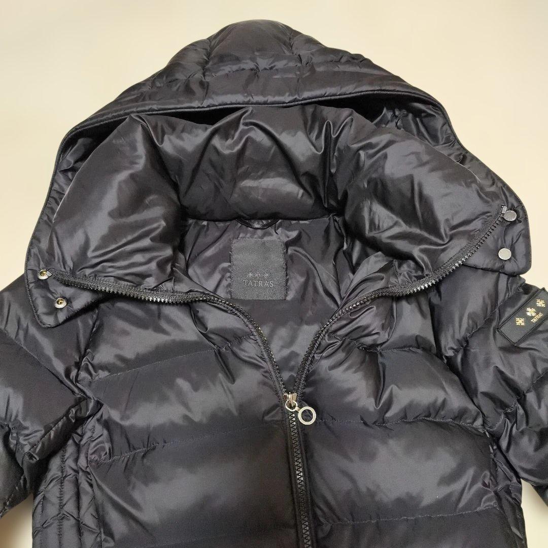 補修・リペア有り】TATRAS タトラス ポリテアマ ダウンコート 黒 02