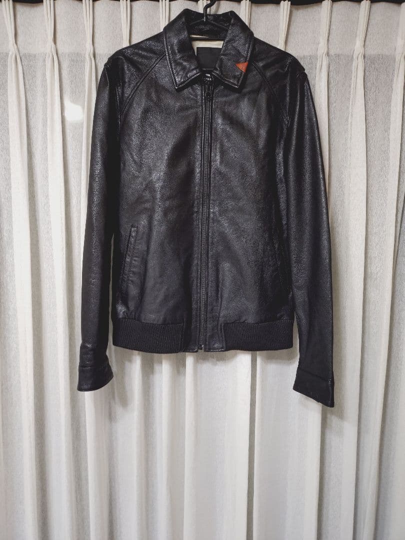 最終値下げDENHAM GOAT LEATHER パイロットジャケット Lambskin Leather Jacket for Sale | Men's Antique Leather Jacket