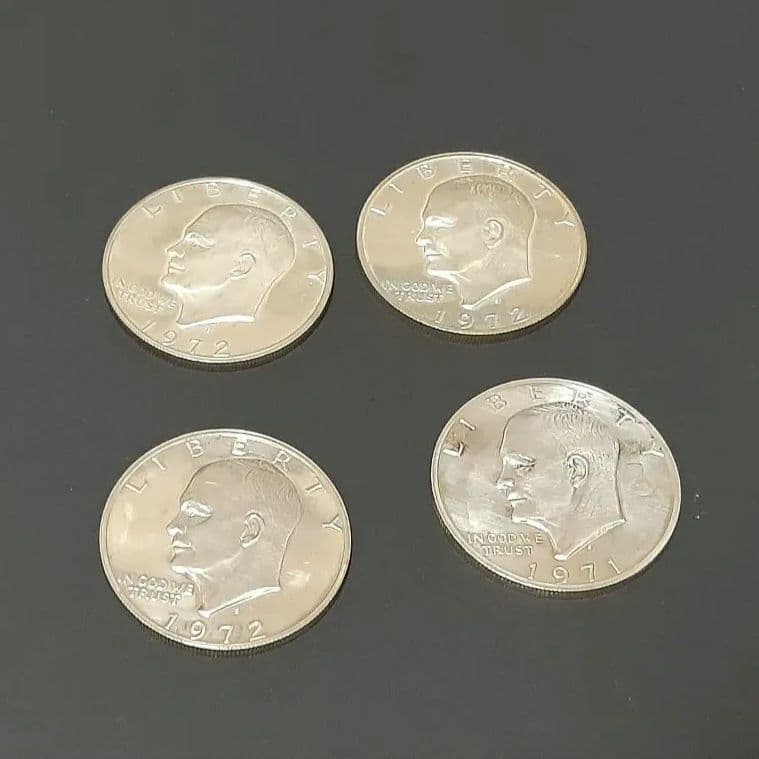 リ*)様 アメリカ1ドル硬貨 アイゼンハワー・ダラー 1971年・1972年 4