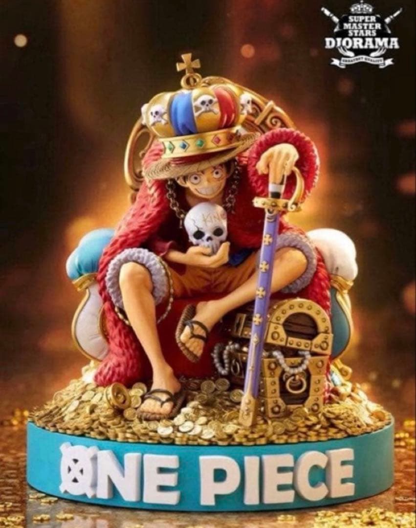 ONE PIECE フィギュア& 週刊少年ジャンプ ルフィ プロモ付 モンキー・D・ルフィ [P] プロモ P-043 ONE PIECEカードゲーム 週刊