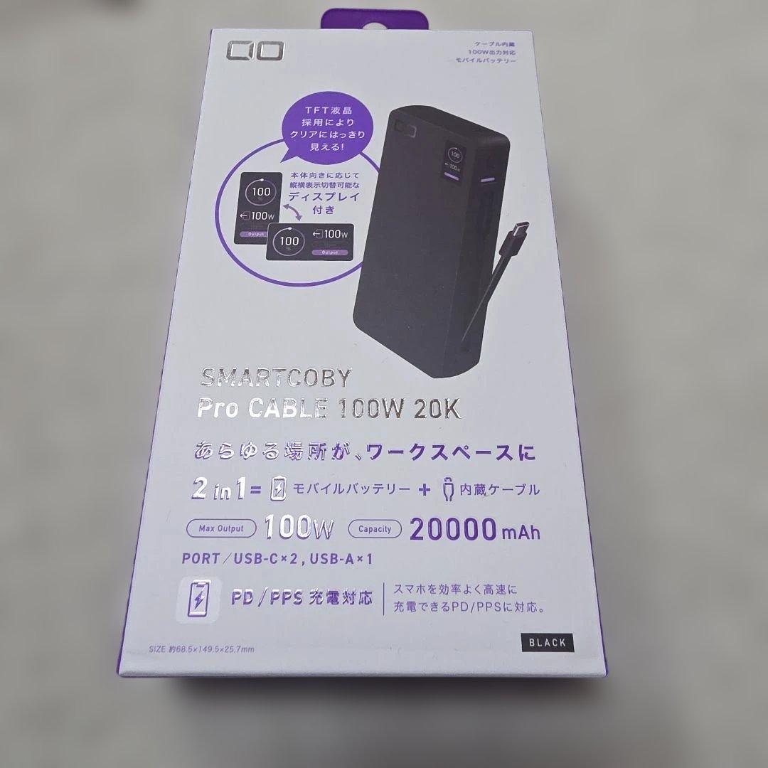 1月購入 CIO SMARTCOBY Pro CABLE 100W 20K