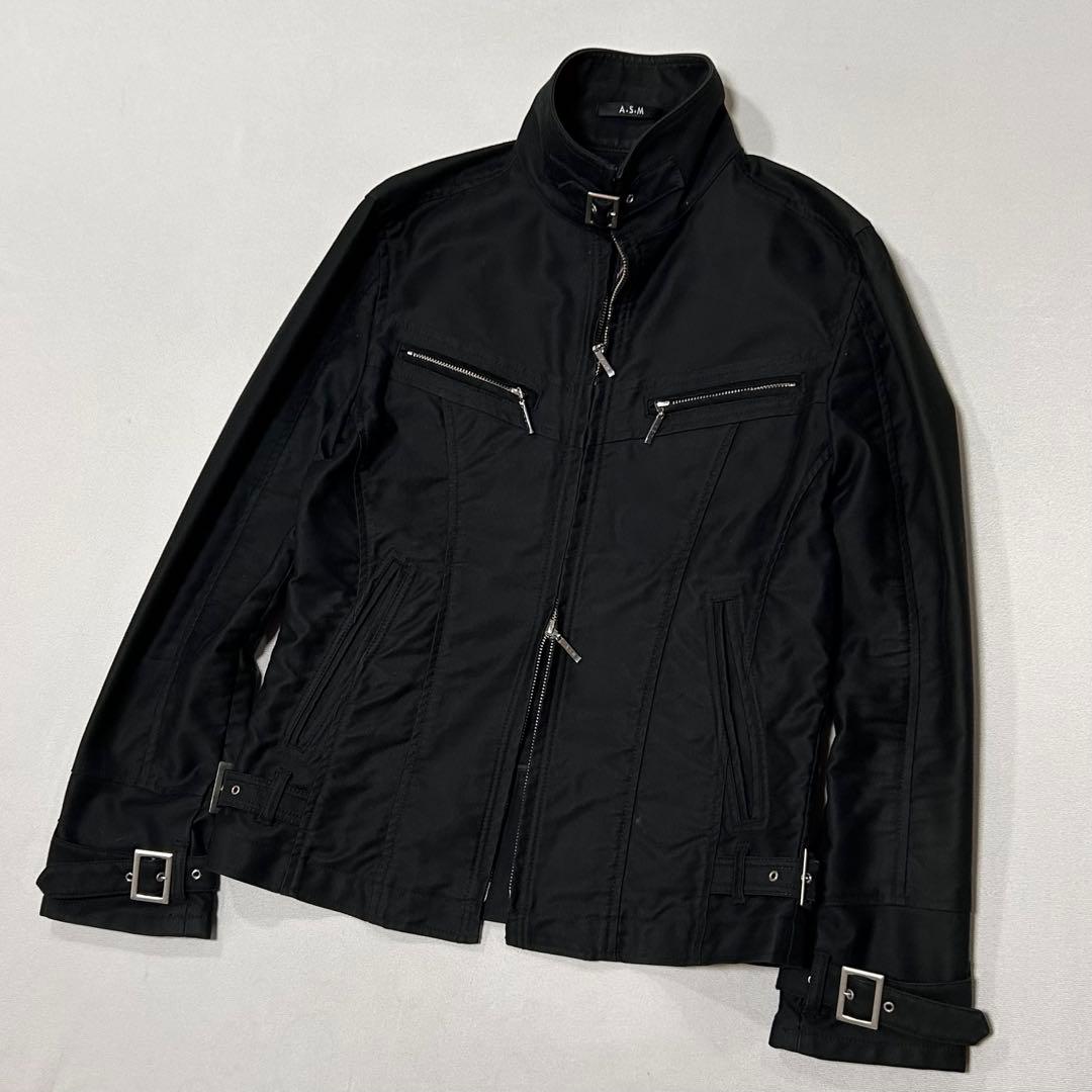 00s ASM ダブルジップ シングルライダース モードロック y2k お兄系