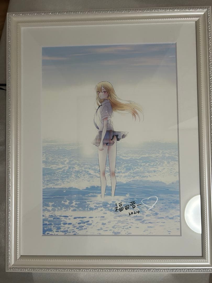 着せ恋5th展　福田晋一直筆サイン入り複製原画 Kitagawa Marin