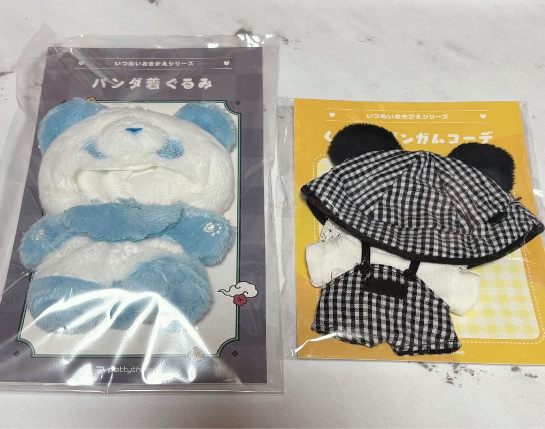 いつぬい　おきがえシリーズ　パンダ ギンガムコーデ　あんスタ