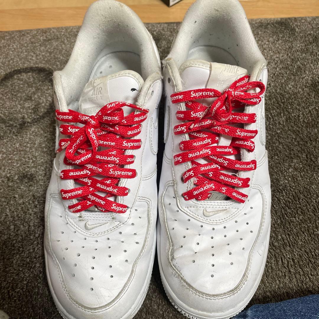 Nike Air Force 1 Supreme シューレース付き Supreme Nike Air Force 1 シューレース 靴紐 黒 - メルカリ