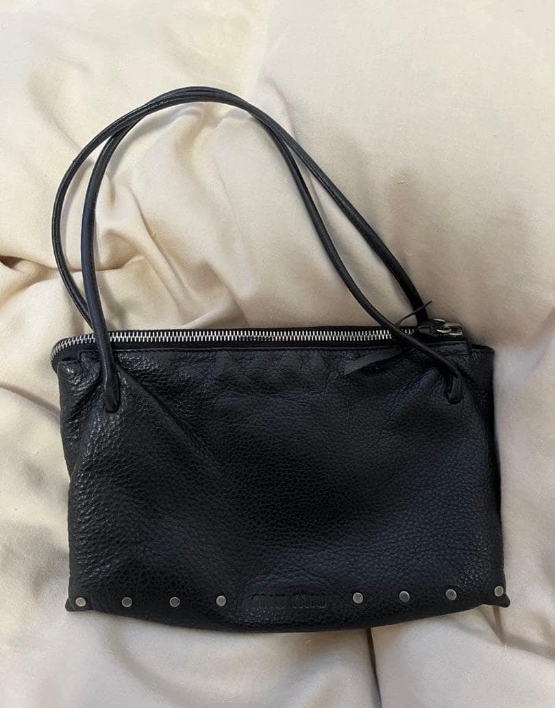 バッグ MIU MIU Studs Leather Bag