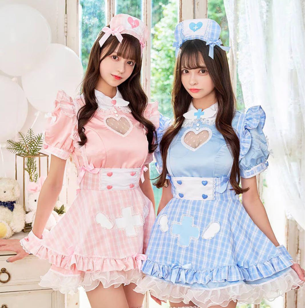 完売カラー♡Malymoon アイドルチェックナース ピンク 新品 匿名配送