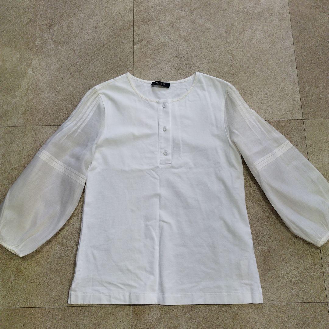 ペゼリコ ペセリコ PESERICO ホワイト バルーンスリーブ シャツ 38