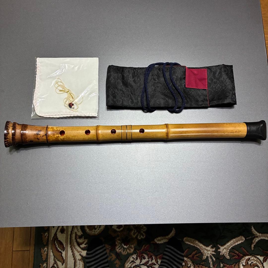 都山流 新品 北原精華堂作1尺８寸(３印)尺八