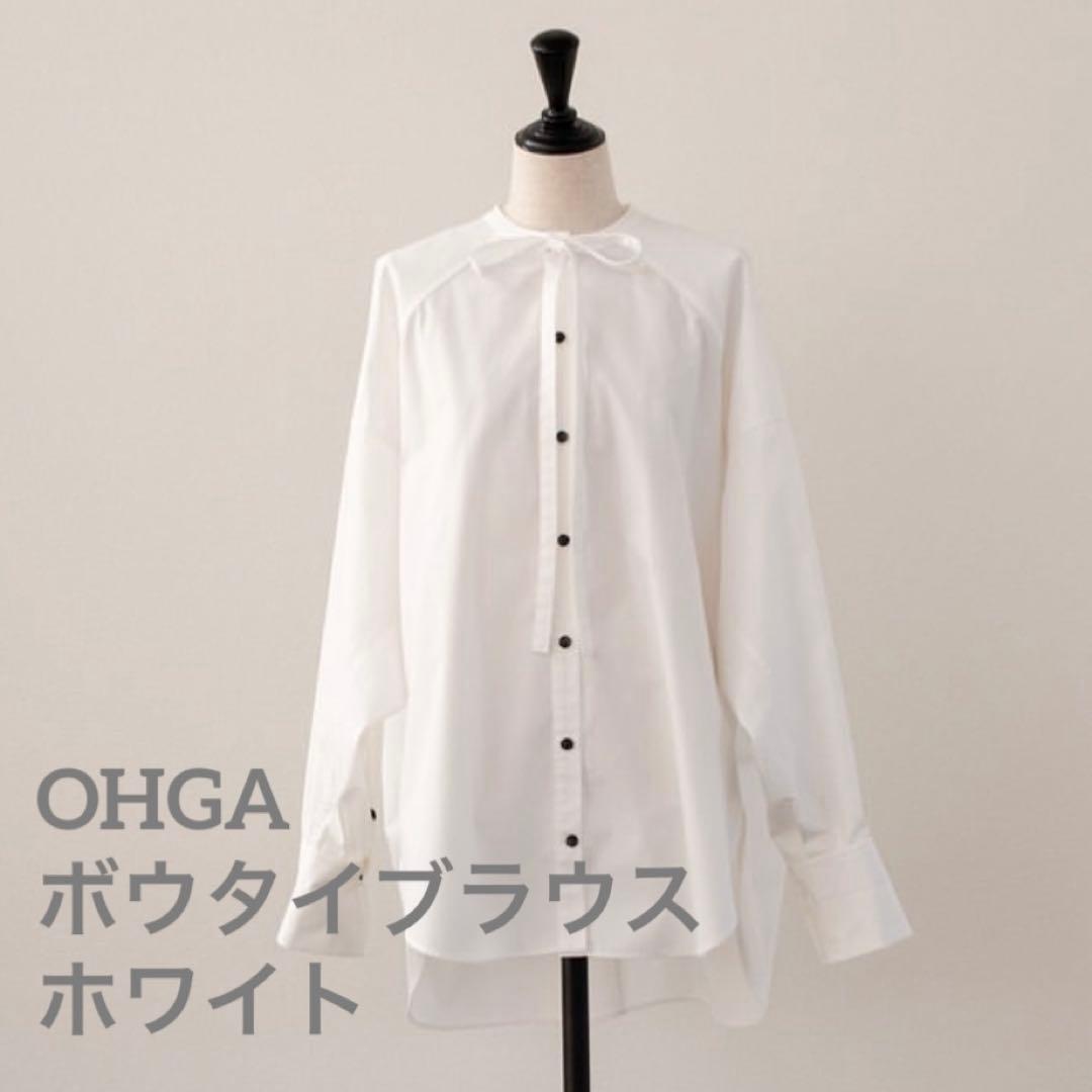★お値下げ★美品★人気商品★OHGA オーガ　ボウタイブラウス