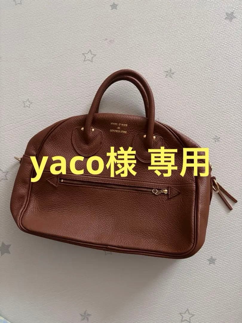 YOUNG & OLSEN ボストンバッグ ブラウン