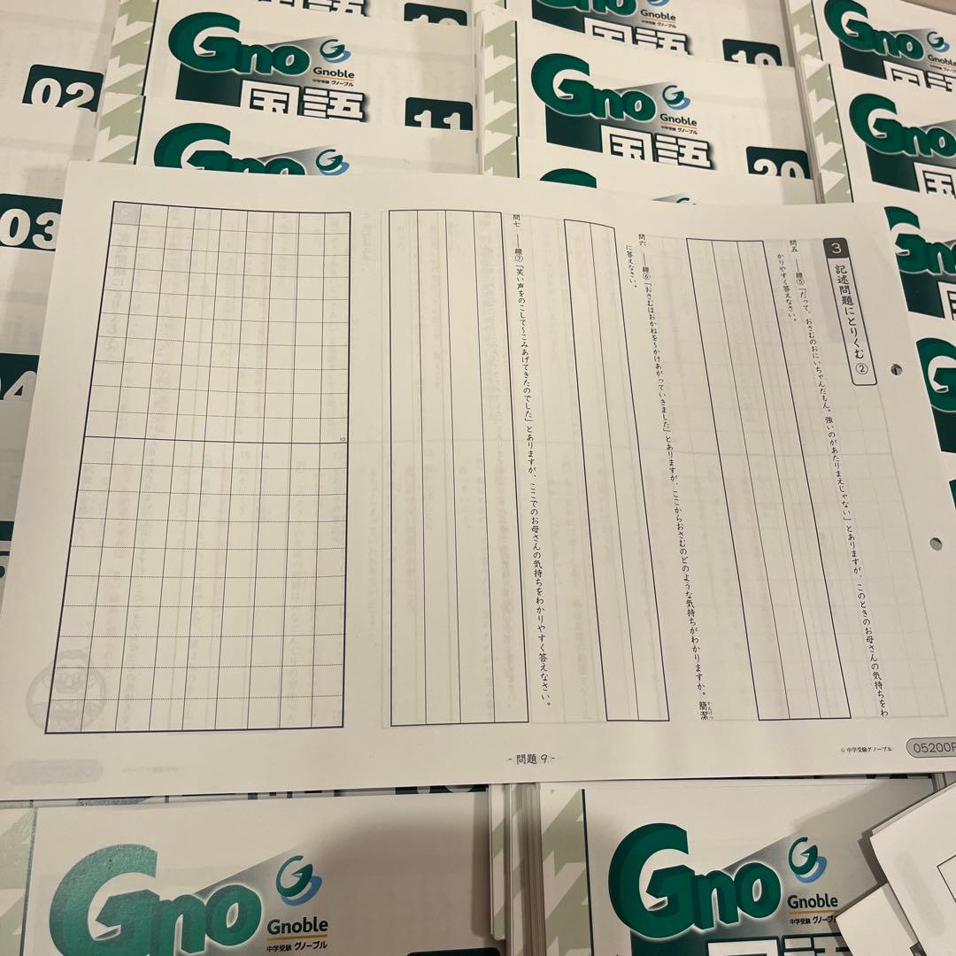 中学受験グノーブル5年 国語 1年分 - メルカリ