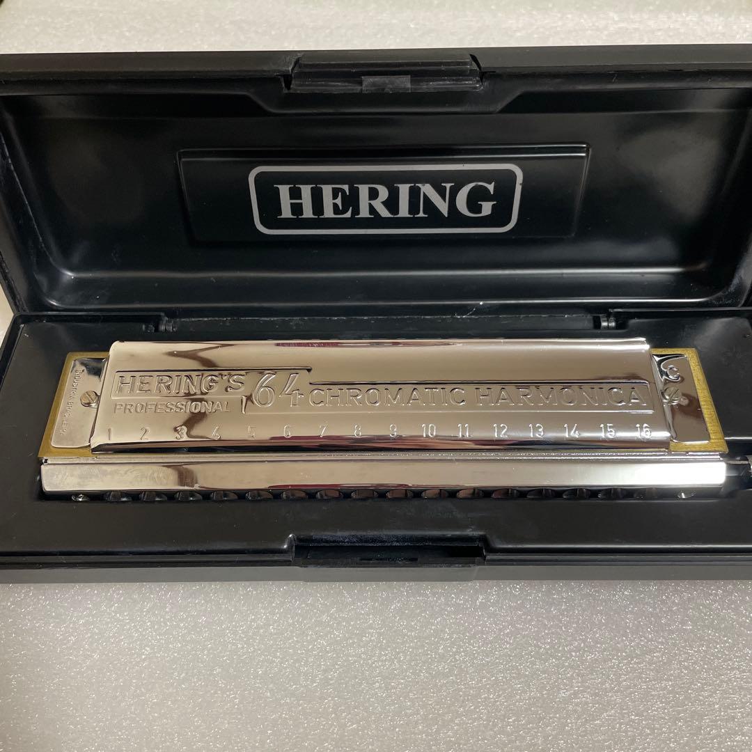 Hering 5164 Chromatic ハーモニカ　C調16穴64音