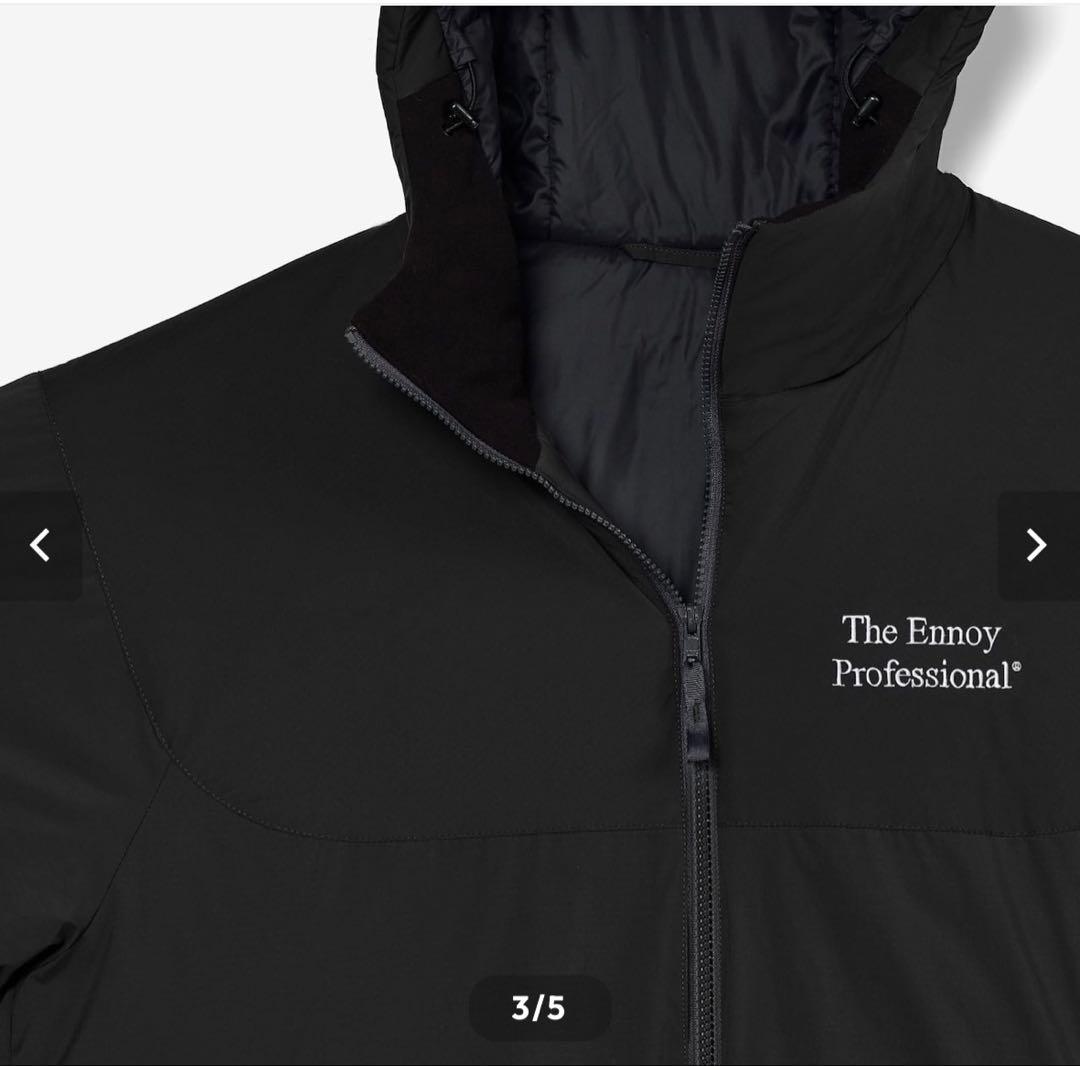 ENNOY PADDED NYLON (BLACK) S 新品 PADDED NYLON BENCH COAT (BLACK/GRAY) Lサイズ ENNOY ベンチコート