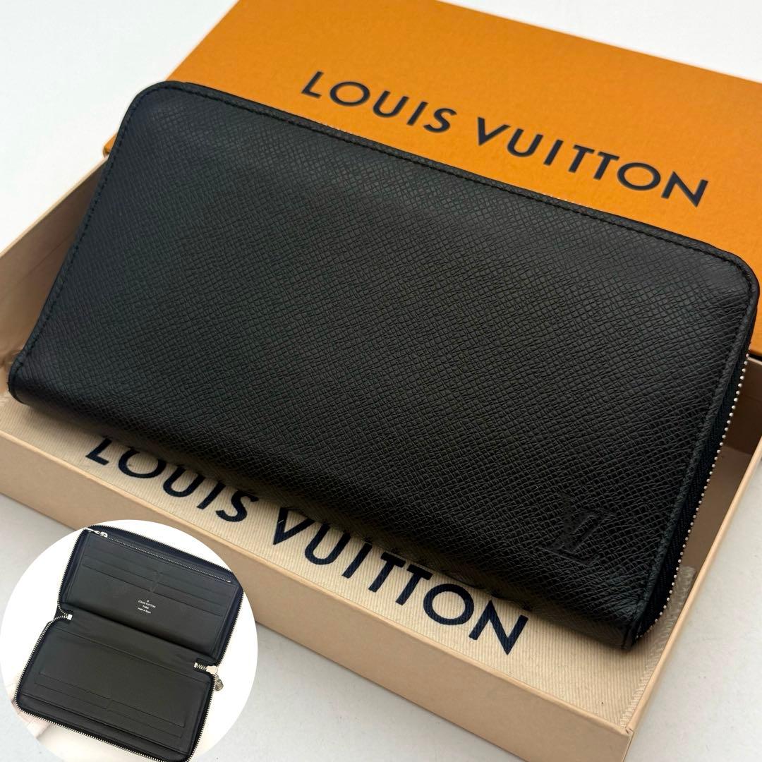 【極上美品】ルイヴィトン タイガ ポルトフォイユ ジッピーオーガナイザー 長財布 ルイヴィトン タイガ ポルトフォイユ ジッピーオーガナイザー 黒 長