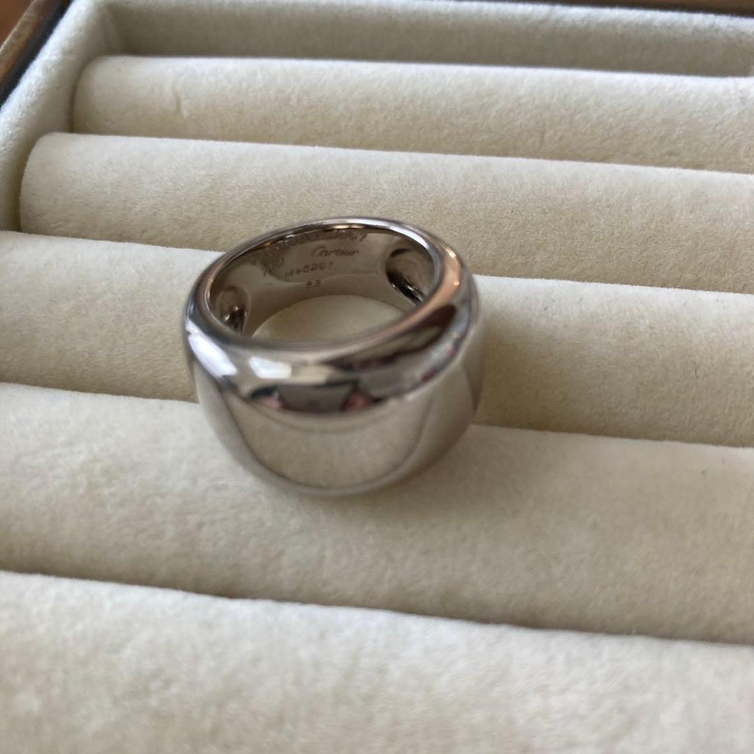 カルティエ ヌーベルバーグ k18 wg ホワイトゴールド #53 13号相当