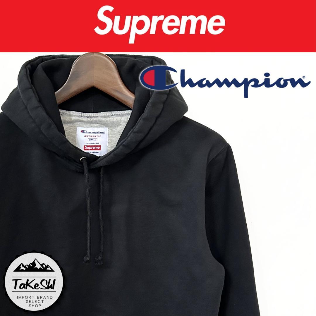 Supreme×Champion パーカー シュプリーム チャンピオン コラボ黒