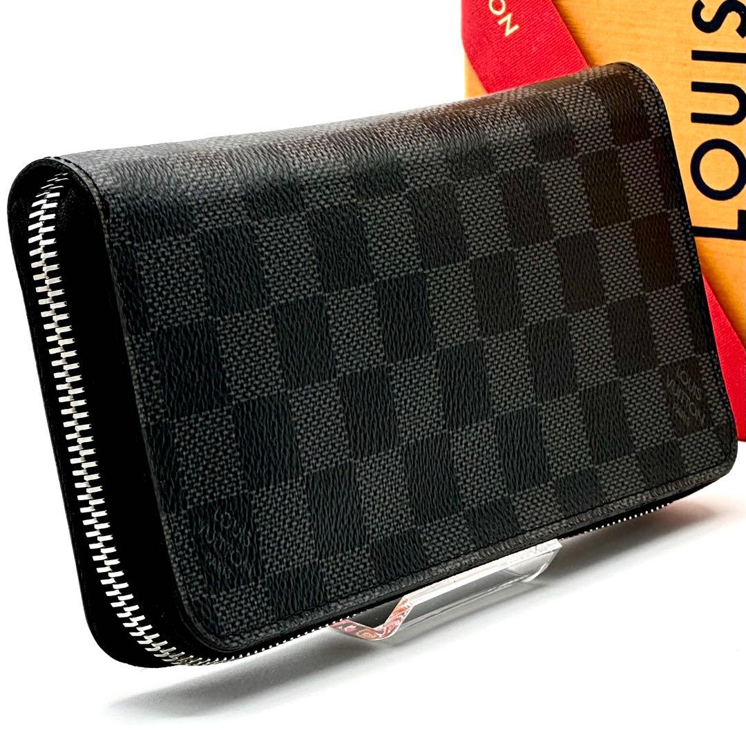 【極美品】ルイヴィトン ダミエグラフィット ジッピー ヴェルティカル 長財布