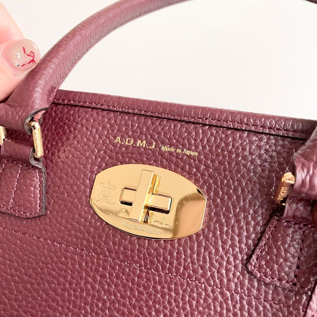 ADMJ エーディーエムジェー ベラトート ハンドバッグ ターンロック