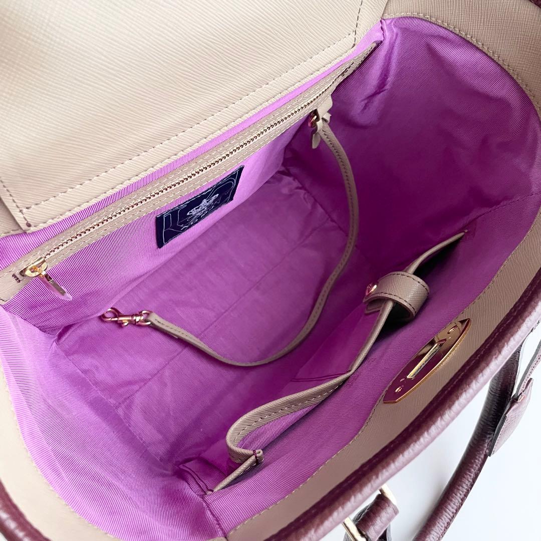 ADMJ エーディーエムジェー ベラトート ハンドバッグ ターンロック