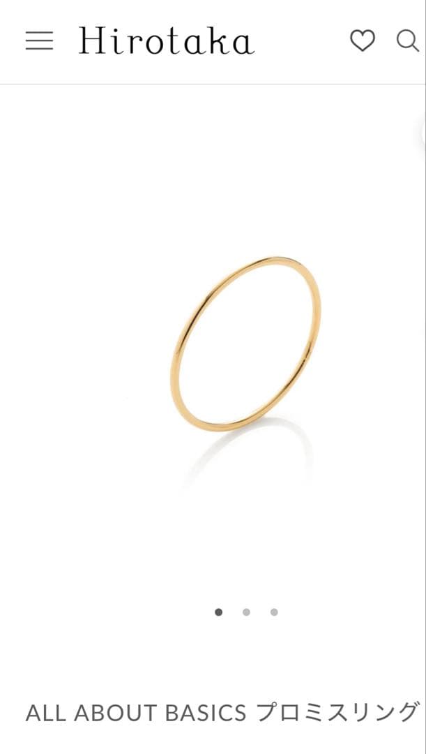 Hirotaka k18 プロミスリング