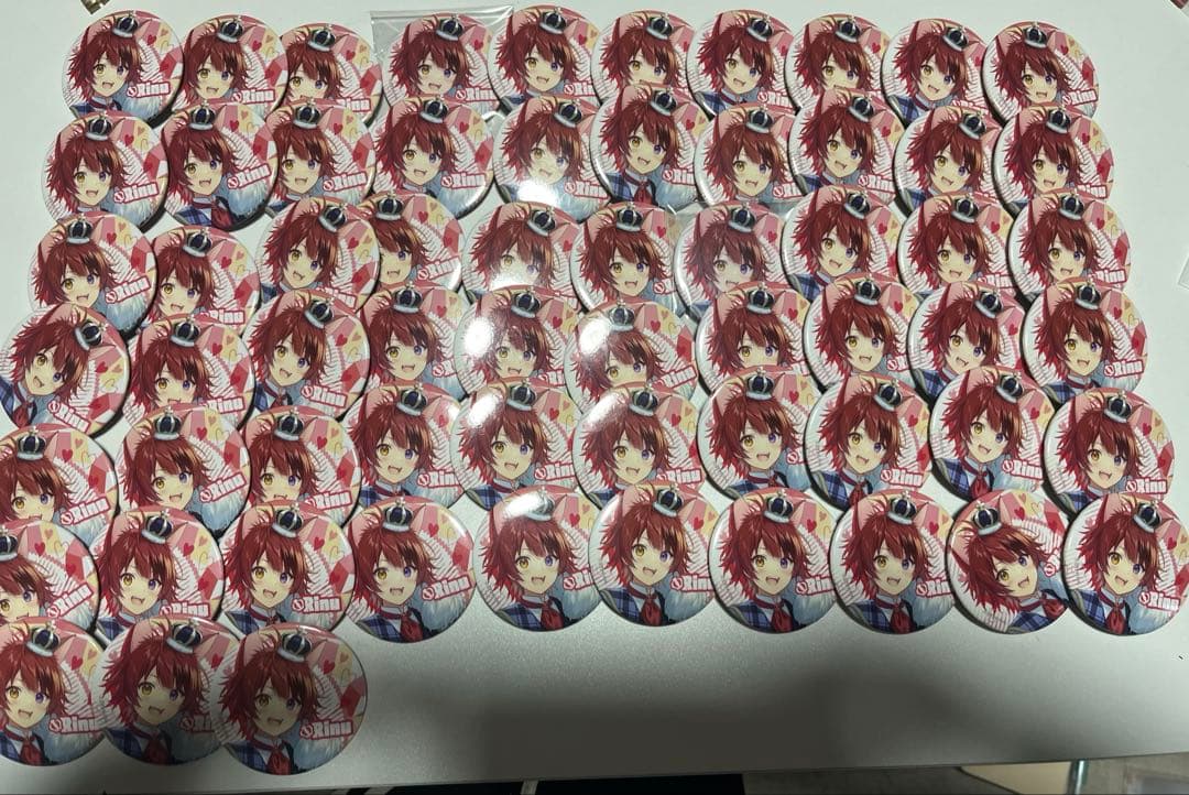 2022NewYear等身 64点 缶バッジ（7種）等身【AniBOX】