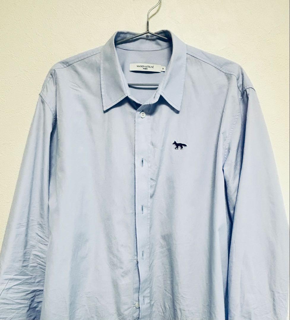 メゾンキツネ オックスフォードシャツ ブルー系 - メルカリ