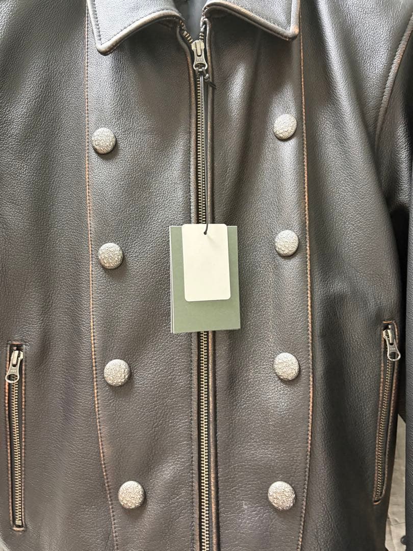 GRANCY】ナポレオンレザーブルゾン Sサイズ - メルカリ