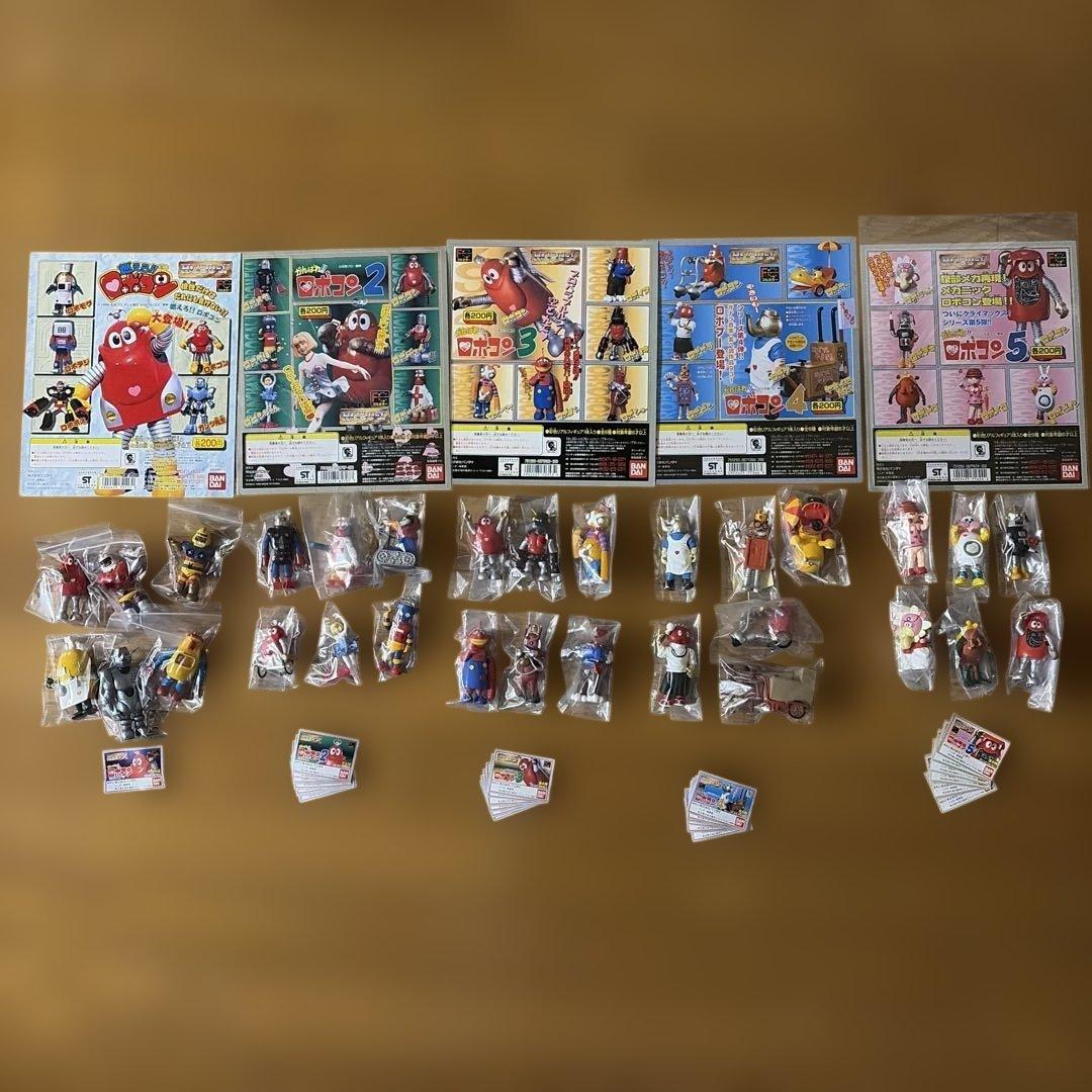 激レア★台紙付き！がんばれロボコンI〜5 全フルコンプ　フィギュア