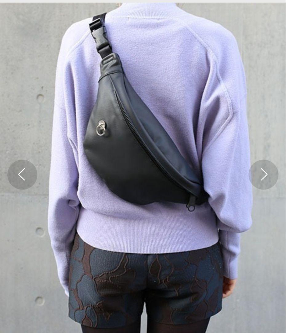 ジャムホームメイド　エシカルレザー シンプル ミニ ウエストポーチ